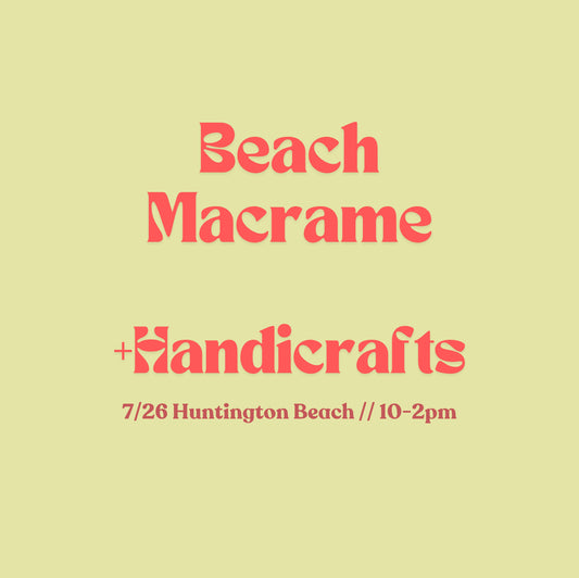 Macrame Beach Handicrafts Camp