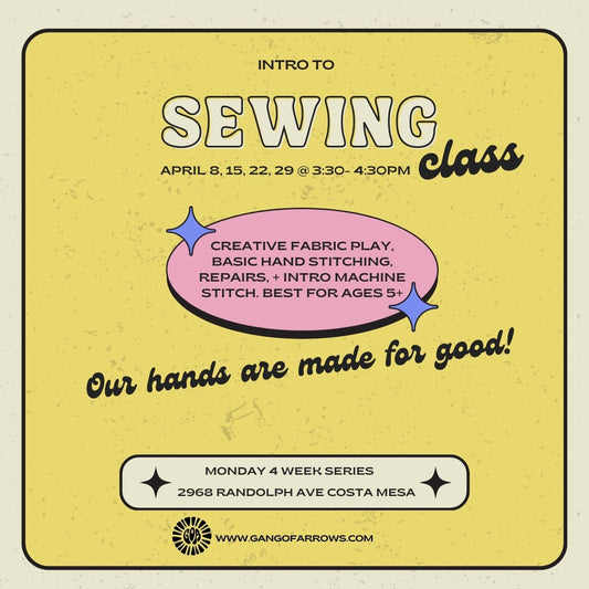 Intro to Sewing APRIL